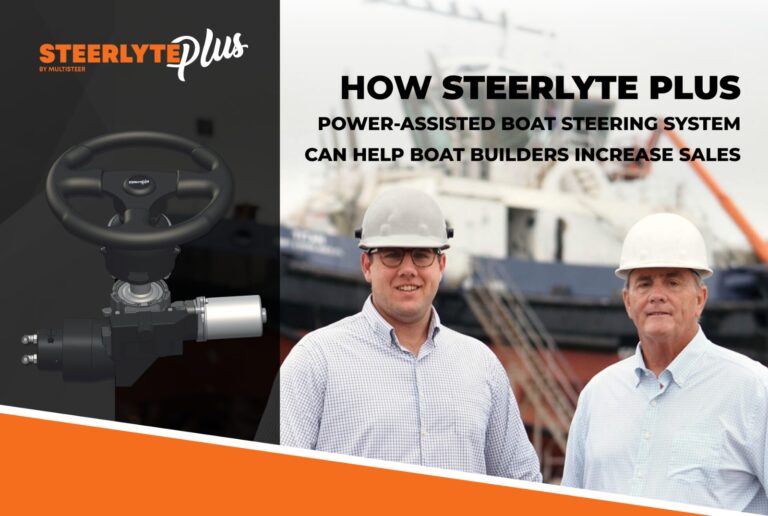 How Steerlyte Plus power-assisted boat steering system can help boat builders increase sales