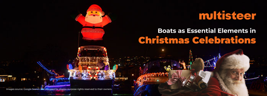 Decorated Boats for christmas | Multisteer