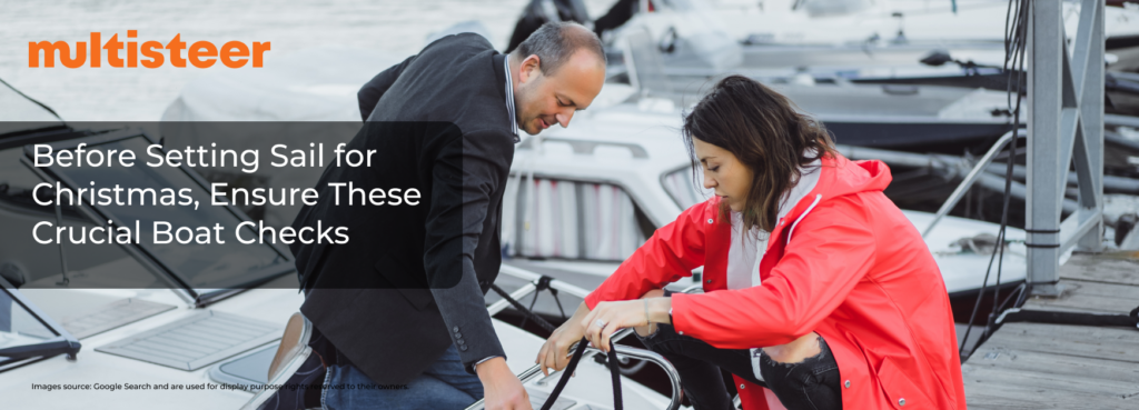 A Man and Woman checking whether boat is okay to naviahte or not