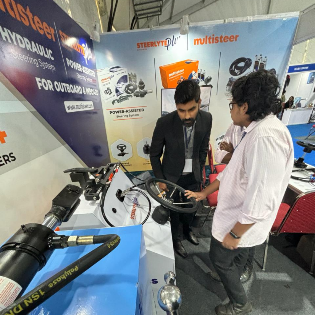 India Boat and Marine Show | Boat Steering Kit | Power-Assisted Steering Kit | Boat Steering Systems
