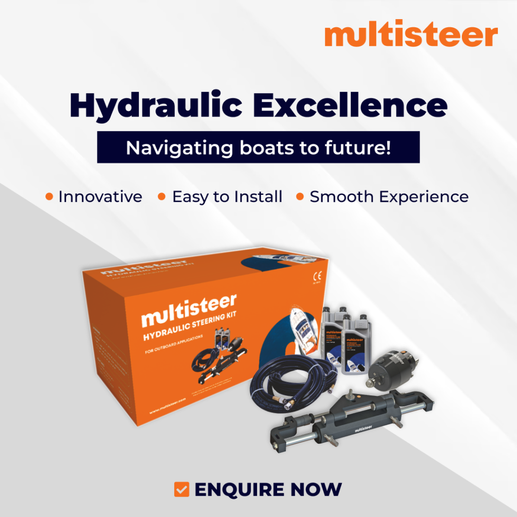 Multisteer Hydraulic-Steering-Kit for outboards