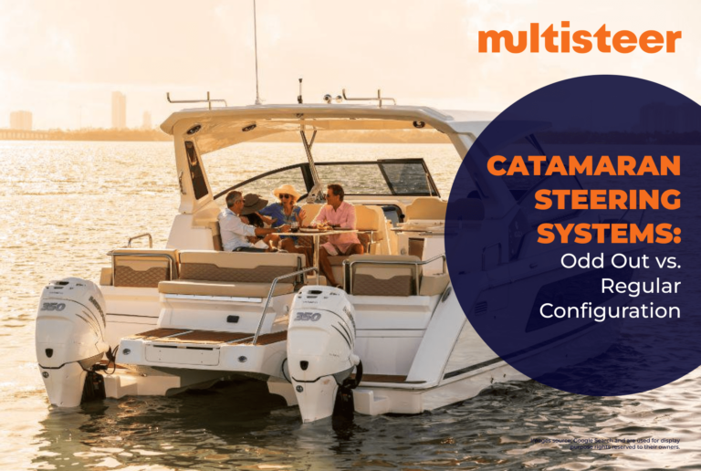 Catamaran steering systems | Against Regular Configuration | Multisteer